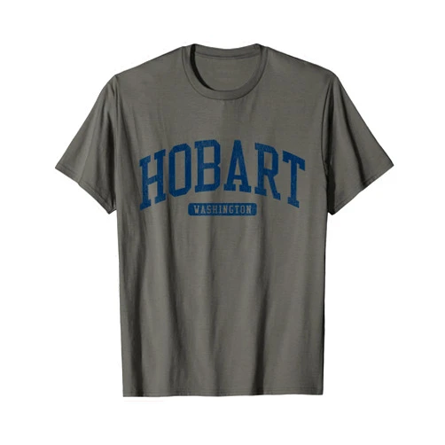 Jim Shorts - Hobart Washington T-shirts & Tees Hobart Washington WA College University Style Blue T-Shirt