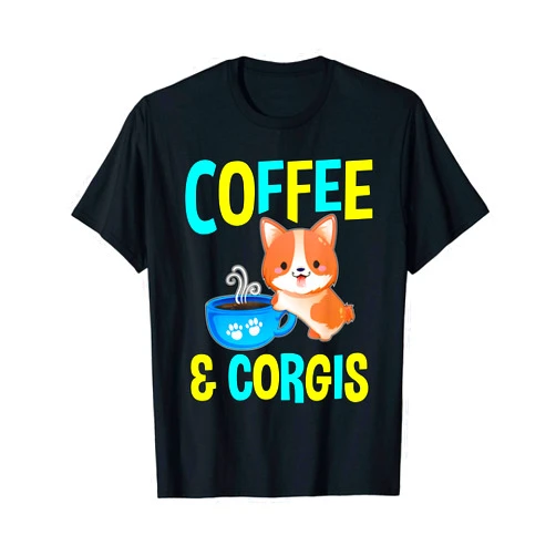 Super Corgi Coffee Gifts Corgi Coffee Gifts Dog Lovers Pet Owners T-Shirt for Men Women Kids