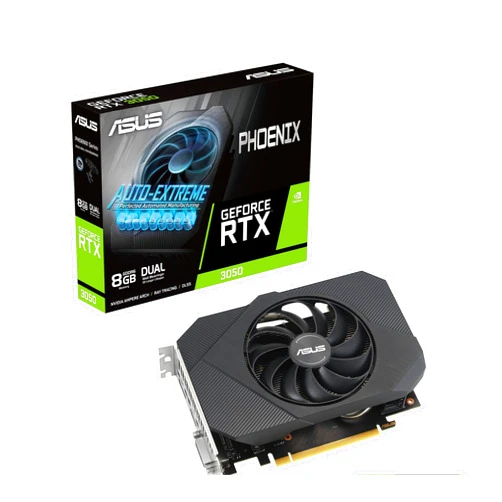 ASUS Phoenix GeForce RTX™ 3050 V2 Graphics Card (PCIe 4.0, 8GB GDDR6, HDMI 2.1, DisplayPort 1.4a)