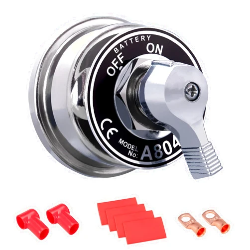 Spurtar Battery Disconnect Switch 12-48V Heavy Duty Battery Shut Off Switch 200A High Current Master Battery Power Cut Isolator Kill Switch for Car, Vehicle, Truck, Winch, ATV, RV, Marine, Boat