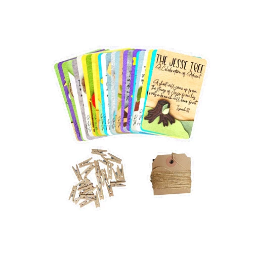 Baby Whatknots Children's Jesse Tree Advent Cards ~ Corresponds with The Jesus Storybook Bible (Advent Card Kit)