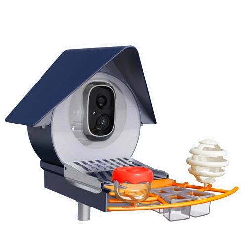 Birdkiss Smart Camera Bird Feeder with Solar Pannel, DIY Different Add-Ones Including Seed Guard, Suet Ball, Jelly Feeder, Mini Hummingbird Feeder, AI Identify, Ideal Gifts for Women…