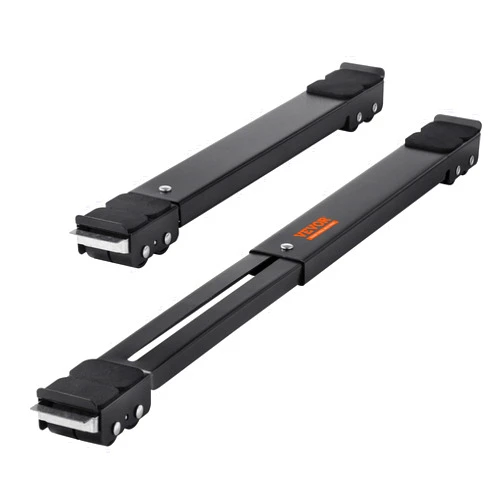 VEVOR Heavy Duty Furniture Appliances Rollers, 660 lbs Total Load, Extendable Appliance Rollers Mobile Washing Machine Base, Fridge Stand Dolly Movers for Refrigerators, Dryers, Dishwashers, Black
