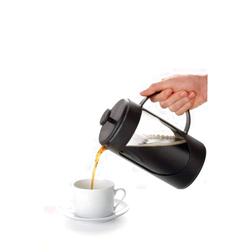 BonJour Ami-Matin Unbreakable French Press Coffee Maker, for Traveling, Camping, Everyday Use, 8-Cup/33.8 Ounce, Black