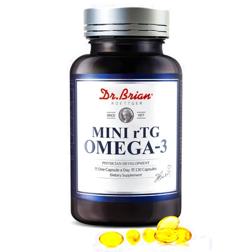 DR.BRIAN ROETTGER Dr.Brian Fish Oil Supplement 130 softgel, Highly Absorbed rTG Mini Omega 3 Fish Oil Capsule w EPA/DHA Fatty Acids Vitamin D E, 500mg rTG Omega-3 Support Heart Brain Joint Immune Health No Fishy Taste