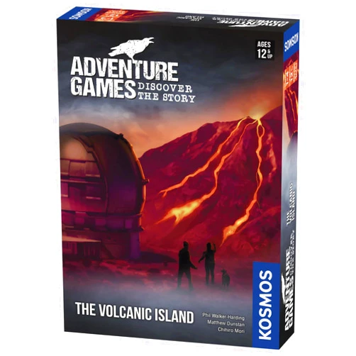 Thames & Kosmos Adventure Games: The Volcanic Island | A Kosmos Game from Thames & Kosmos | Collaborative, Replayable Storytelling Game Experience for 1 to 4 Players | Ages 12+