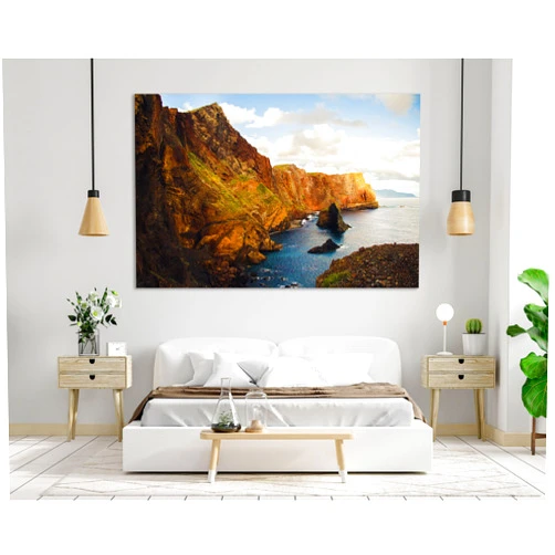 Custom Ponta de Sao Lourenco Popular Art for Wall, Madeira Decor Poster, Portugal Coast Print Poster, Coastal Print Art for Wall, Seascape Art,127