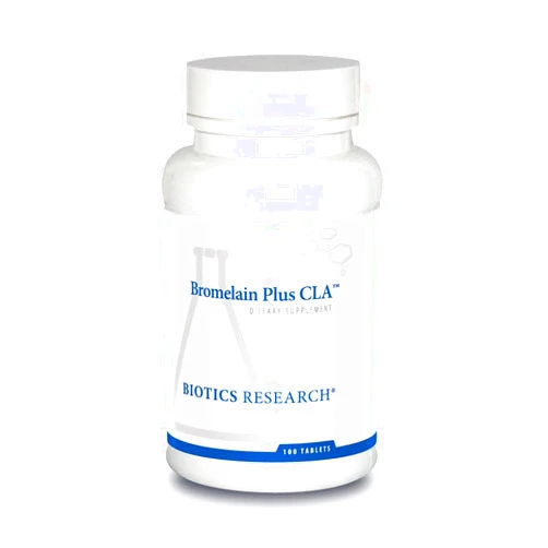 Biotics Research Biotics Bromelain Plus CLA Supplies Bromelain and Papain, Provides Supplemental Enzyme Support, Supports Muscular Comfort 100 Tablet