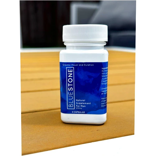Generic Bluestone Capsulas Frasco de 8 capsulas para energia y Vigor Ingredientes Naturales Pack 1