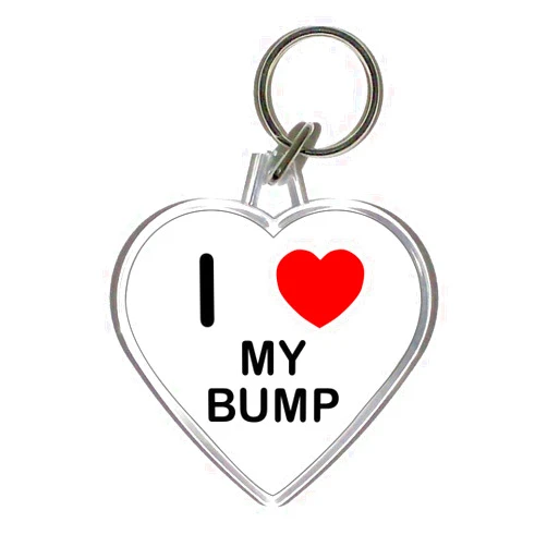 BadgeBeast.co.uk I Love My Bulldog - Heart Shaped Key Ring
