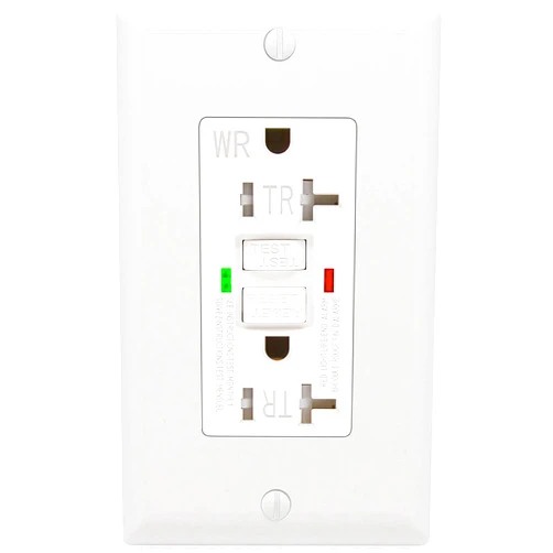 ANKO GFCI Outlet 20 Amp, UL Listed, LED Indicator, Tamper-Resistant, Weather Resistant Receptacle Indoor or Outdoor Use with Decor Wall Plates and Screws