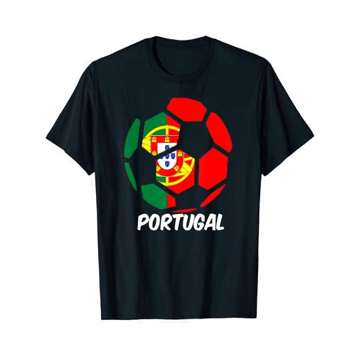 Portugal Futbol Soccer Flag Shirts Soccer Ball Portugal Soccer Ball Flag Shirt Futbol Portuguese Pride Tee