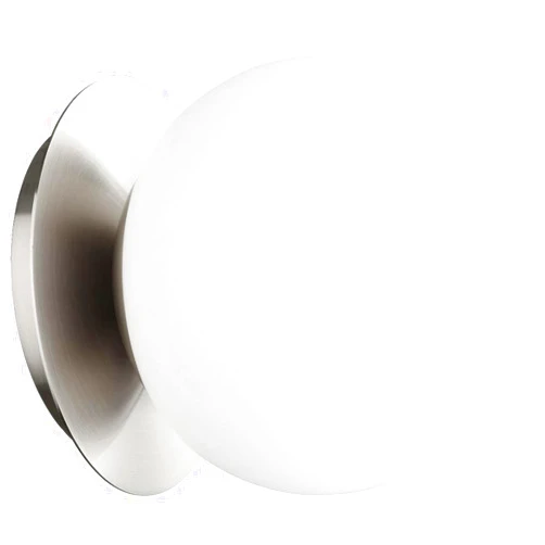 Quorum International 1-LT Globe Wall Mount/Clear Glass Mount - Satin Nickel - 339-1-65, Pewter, Nickel, Silver