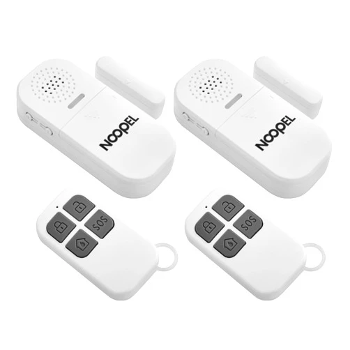 Noopel Door Alarm with Remote 2 Pack, 130db Window Alarm Sensors for Kids Safety Home Security, Door Chime for Business When Entering, Adjustable Volume 5 Levels