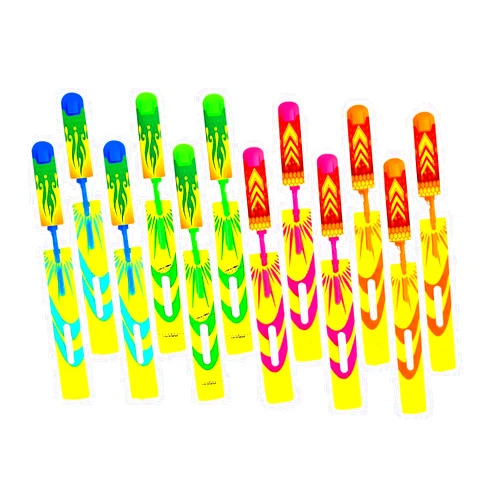 QUANA Glow in The Dark Party Favors, Rocket Launcherswith Glow Sticks, Outdoor Toys for Kids 4-12 Years