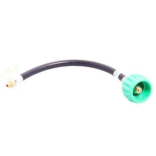 KIBOW 1FT Propane Pigtail Hose Connector with QCC & 1/4 Inch Inverted Male Flare