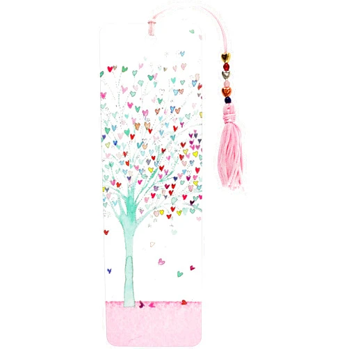 By Peter Pauper Press (Author) Tree of Hearts Beaded Bookmark, Cardstock