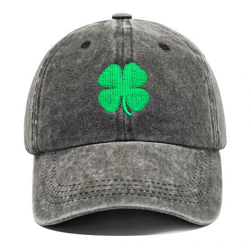 NURELL St Patricks Day Hat for Men Women, 4 Leaf Clover Ireland Irish Hat, Adjustable Embroidered Shamrock Irish Caps