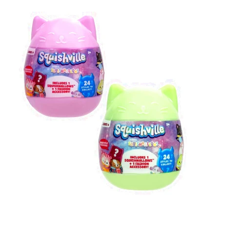 Squishmallows Squishville Series 6 - Assorted 2 Pack - Mini Plush & Accessories - Official Kellytoy - Styles May Vary - Great Easter Gift for Kids