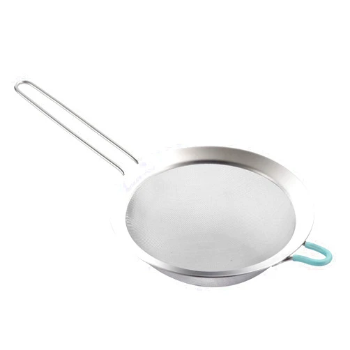 SUNWUKIN 304 Stainless Steel Fine Mesh Strainers for Kitchen, Colander-Skimmer with Handle, Sieve Sifters for Food, Tea, Rice, Oil, Noodles, Fruits, Vegetable