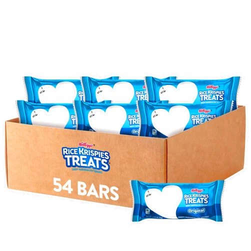 Rice Krispies Treats Crispy Marshmallow Squares, Snack Bars, Original (54 Count)