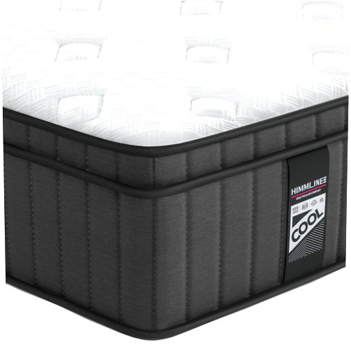 HIMMLINE King Mattress, 12 Inch Hybrid Mattress, Gel Memory Foam and Pocket Spring King Bed Mattress in a Box, Medium Feel, Cooler Sleep & Pressure Relief, 76”*80”, 120 Nights Risk-Free Trial