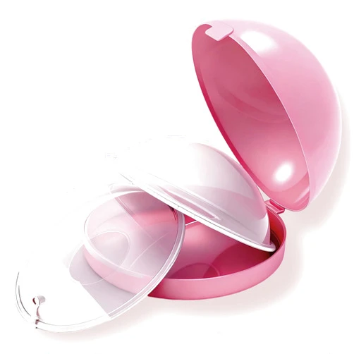 Zdolmy Breast Shells with Plugs, Milk Saver, Nursing Cups, Nursing Moms to Ease Nipple Pain, BPA-Free and Reusable, Protect Sore Nipples for Breastfeeding (Pink, 2 Count))