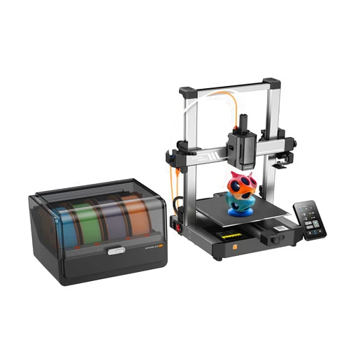 Anycubic Kobra 3 Combo Without Filament, Multicolor 3D Printer Smart Print in 4 Colors with Anycubic ACE Pro, Max 600mm/s Speed 4.3-inch Adjustable Screen, Filament Drying at All Times, 250x250x260mm
