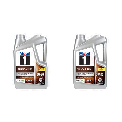 Mobil 1 Truck & SUV Full Synthetic Motor Oil 5W-30, 5 Quart (Pack of 2)