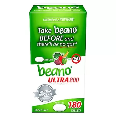 Beano Ultra 800 Food Enzyme - 180 Tablets