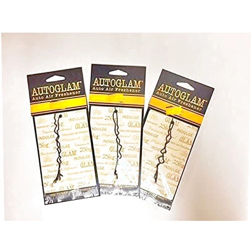 Tyler Candles Autoglam Auto Air Freshener, Diva, French Market, High maintenance Multi of 3 Set, Yellow