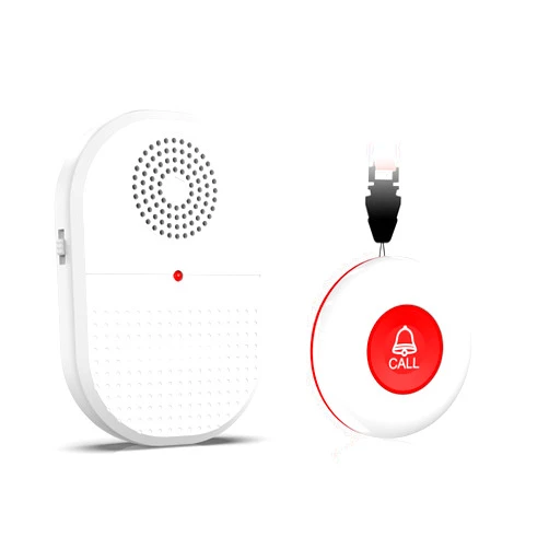 CallToU Caregiver Pager Call Button Elderly Wireless Call Button Vibration Pager Nurse Calling Alert System for Home Elderly Disabled Patient 1 Transmitters 1 Receiver