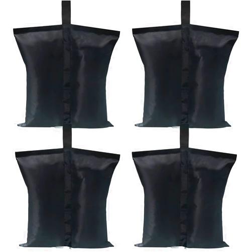 ABCCANOPY Canopy Weights 112 LBS Gazebo Tent Sand Bags,4pcs-Pack (Black)