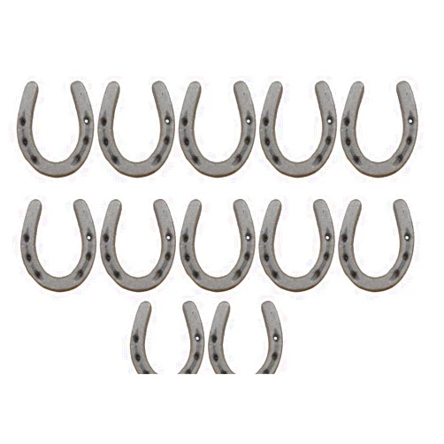 Midwest Craft House Small CAST Iron Horseshoes • Crafts Home DÉCOR, Horseshoe/Horse Shoe, Small Tiny NIKNAK - Pack of 10 3