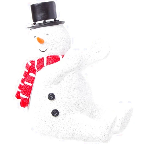 The Lakeside Collection Holiday Wine Bottle Holders - Snowman