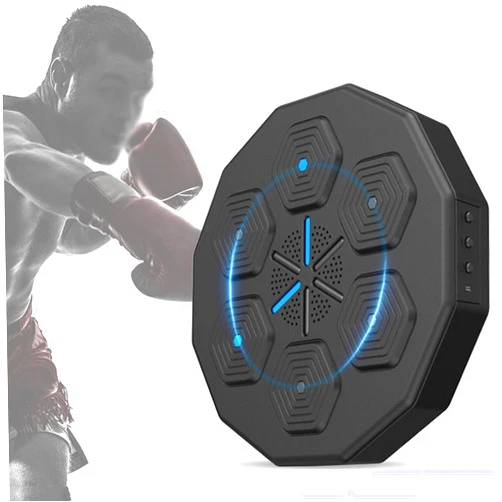 ZORQ Music Boxing Machine Wall Mounted, Smart Boxing Equipment with LED Lighting Effect Music Boxing Machine for Family Parent-Child Exercise Boxing Machine