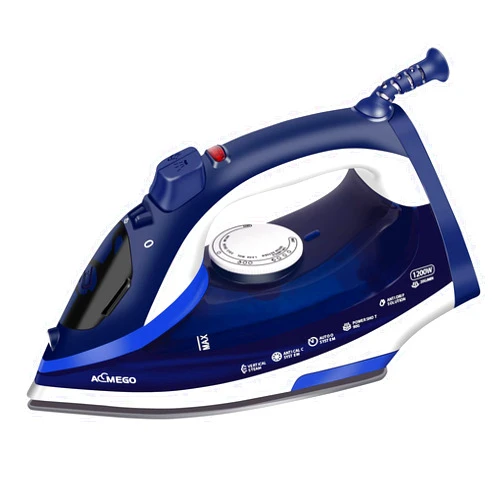 AEMEGO Steam Iron for Clothes Lightweight Portable Iron with Non Stick Ceramic Soleplate Anti Drip Vertical Irons for Ironing Clothes Self-Clean Auto-Off Function Small Size for Home Travel…