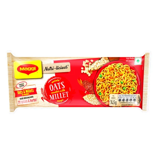 Maggi Nutri-Licious Oats Masala Noodles, 290g Pouch, Vegetarian, India