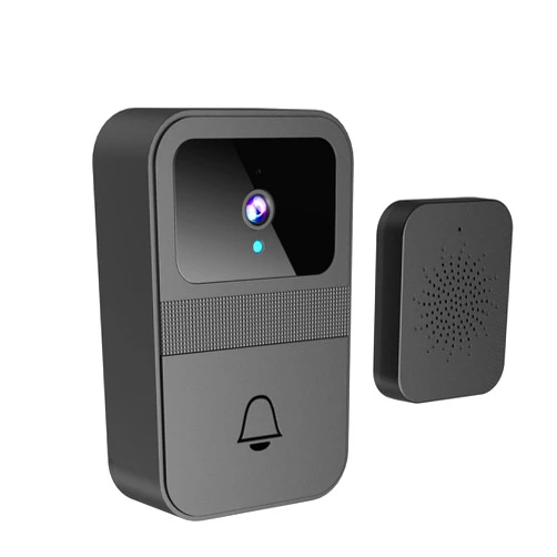 Movrock 365-Day Video Doorbell Wireless with Camera Monitor: Easy Installation, Stable Connection, One-Click Sound Change for Enhanced Home Security, Black