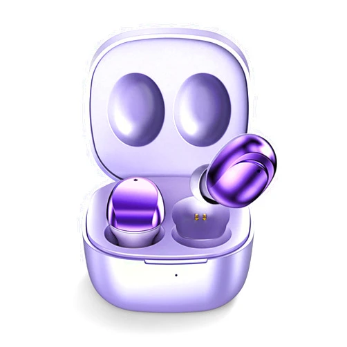ELOVEN Wireless Earbuds Deep Bass Stereo Sound Bluetooth Earbuds 120H True Wireless Headphones with Ear Caps (S/M/L) for Samsung S24/S23/S22/S21 Ultra Z Flip 5/4/3/Fold 5/4 A53 iPhone 16/15/14 Purple