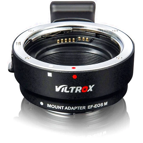 VILTROX EF-EOS M Lens Mount Auto Focus Adapter, Compatible with Canon EF/EF-S Lens to Canon EOS M (EF-M Mount) Mirrorless Camera Body EOS M100 M50 M3 M10 M6 M5