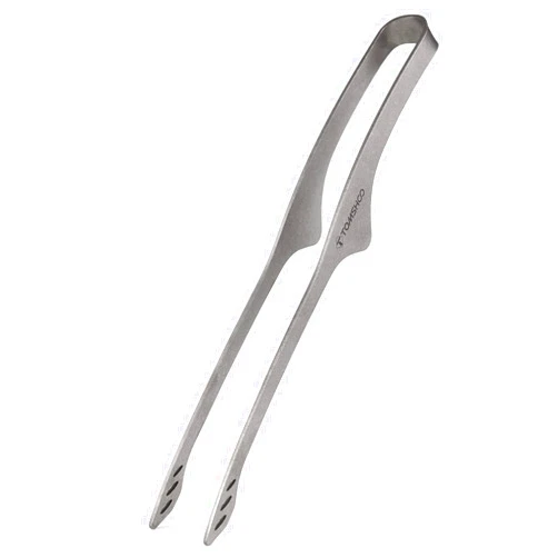 Funien Titanium Tongs 9.2 Inch Lightweight BBQ Grill Tongs Clip Outdoor Camping Backpacking Hiking Cookware