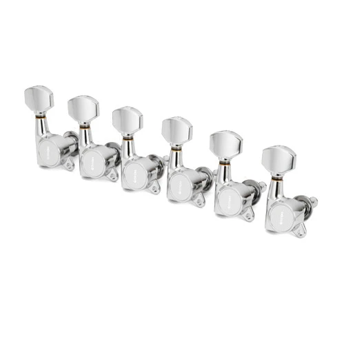 Gotoh Schaller-Style Knob Tuning Machines, 6-In-Line, Chrome