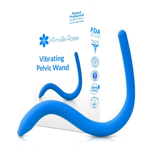 Intimate Rose IntimateRose Vibrating Pelvic Wand for Pelvic Muscle Pain Relief - Pelvic Physical Therapy Vibration - BPA-Free, Latex-Free, for Men & Women (Vibration)