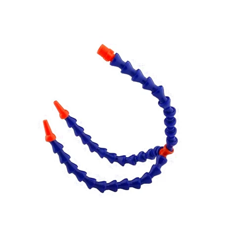 Oikabio Plastic Flexible Water Oil Coolant Tube Hose with Round Flat Double Head Nozzle for CNC Milling Lathe Cooling Pipe (Color : Double Head)