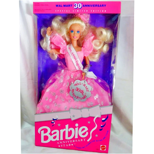 Barbie Anniversary Star Doll Wal-Mart 30th Anniversary Special Limited Edition (1992)