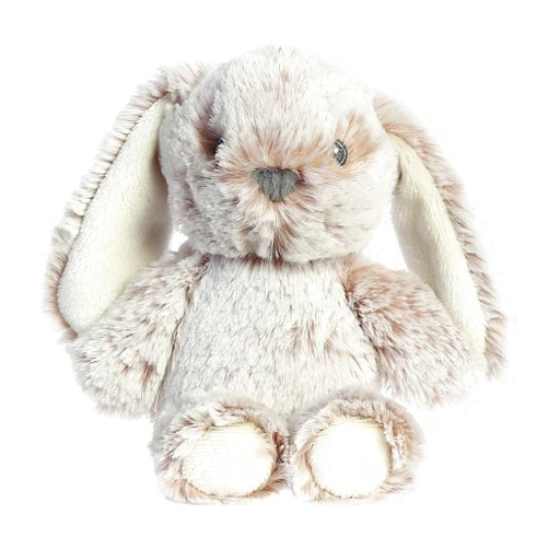 Ebba Aurora® Playful Cuddlers Rattle™ Bree Baby Stuffed Animal - Sensory Delight - Interactive Fun - Brown 6.5 Inches