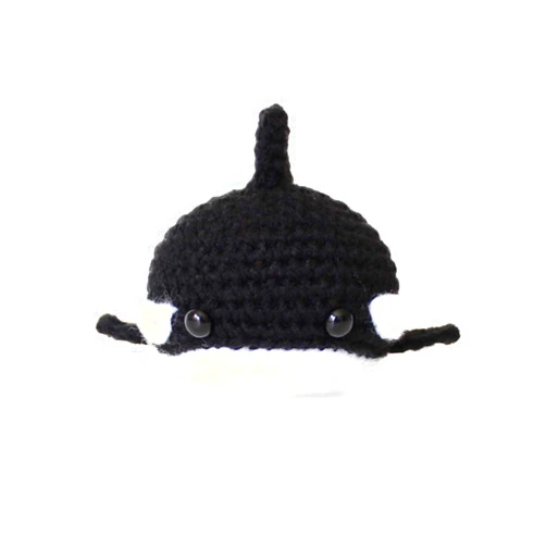 Geekirumi! handmade crochet amigurumi orca killer whale stress ball - Squeeze figurine anti stress & anxiety therapy
