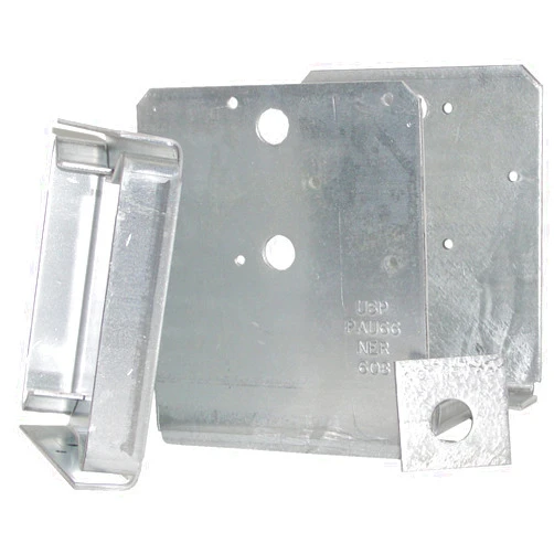 USP Structural Connectors PAU66-TZ G185-Triple Zinc Galvanized High Uplift Post Anchor