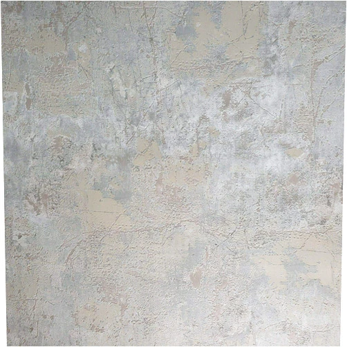 Wallcoveringsmart Embossed Industrial Pattern Green Grey Rusted Plaster Concrete Textured Wallpaper